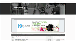 Desktop Screenshot of perfuforum.pl